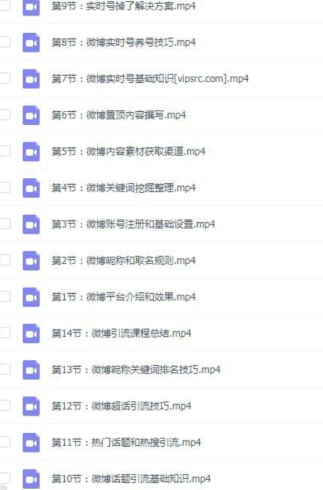 微博引流技巧微博营销推广课程基本操作-资源网站