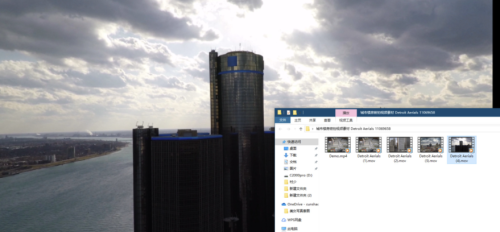 城市建筑高空拍摄视频素材Detroit Aerials-资源网站