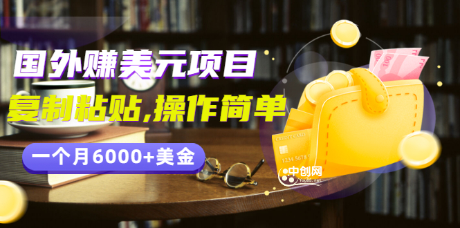 赚美元项目-复制粘贴一个月6000+美金-简单易操作-资源网站