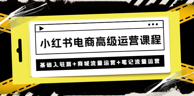 图片[1]-小红书电商运营课程_基础篇_流量运营_笔记流量运营-爱分享资源网
