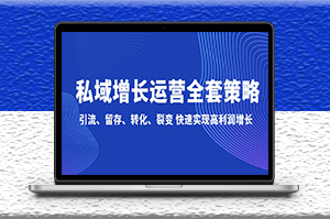 私域运营全套策略：引流、留存、转化、裂变_快速实现高利润增长