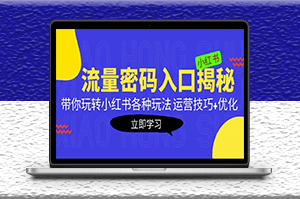 小红书流量各种玩法揭秘_运营技巧+优化案例-资源网站