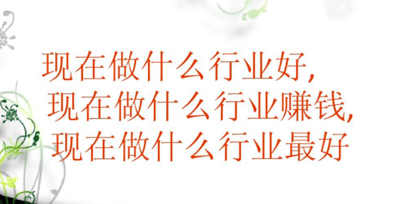 现在做什么行业最赚钱-资源网站