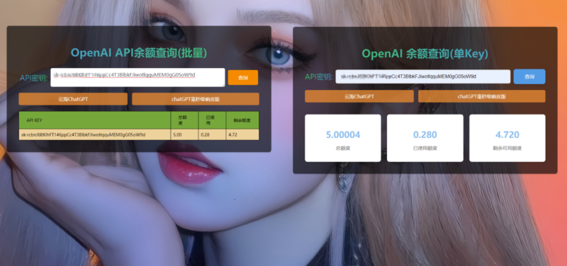 轻松查询余额——ChatGPT余额查询API代码-资源网站