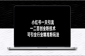 小红书引流技术：一天引流200+全行业精准粉玩法-资源网站