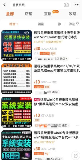 电脑重装系统项目，月销千单！-资源网站