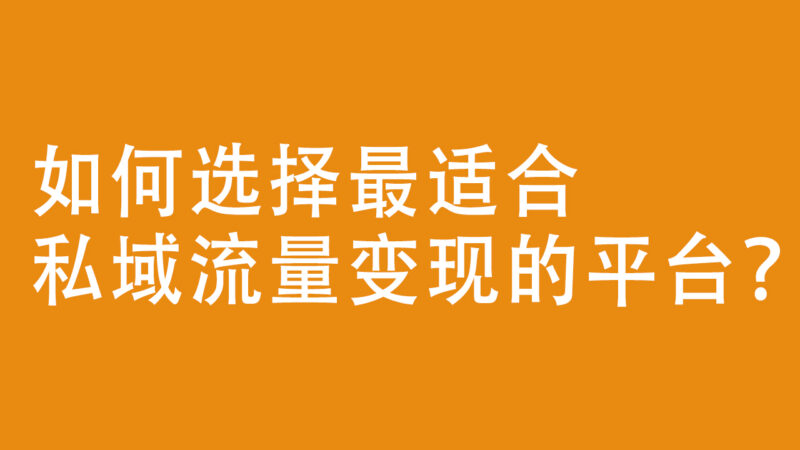 私域流量变现平台对比：视频号、小红书、抖音、快手，如何选择最佳平台？-资源网站