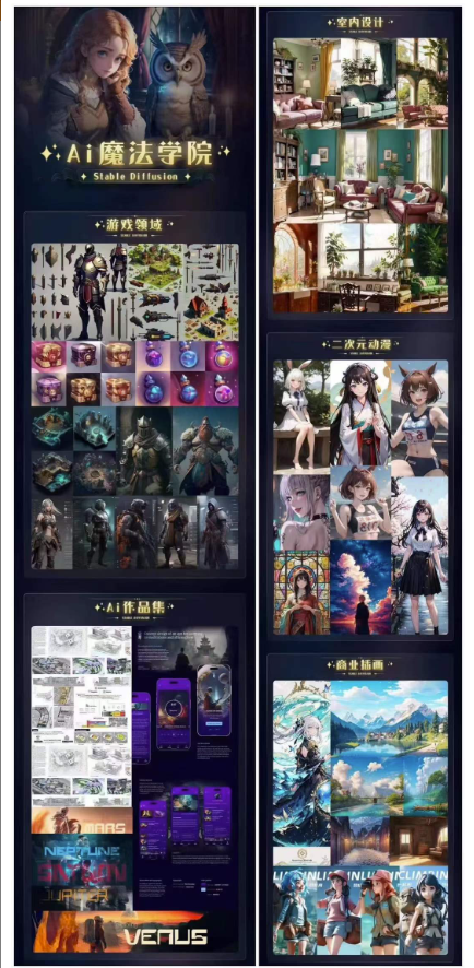 图片[2]-Ai魔法绘画 Stable Diffusion专业课：提升UI/运营作品集的效率和质量
