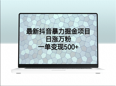 抖音爆红的暴力掘金项目_每天增粉上万_多种赚钱方式揭秘-资源网站