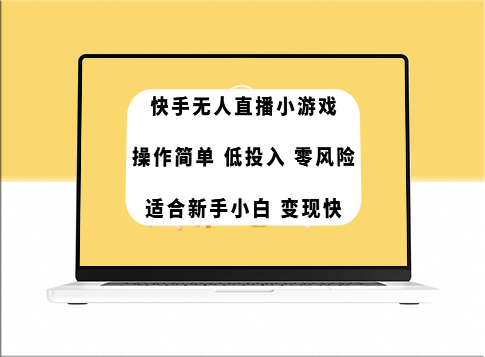 快手无人直播：玩转小游戏_低成本高回报-资源网站