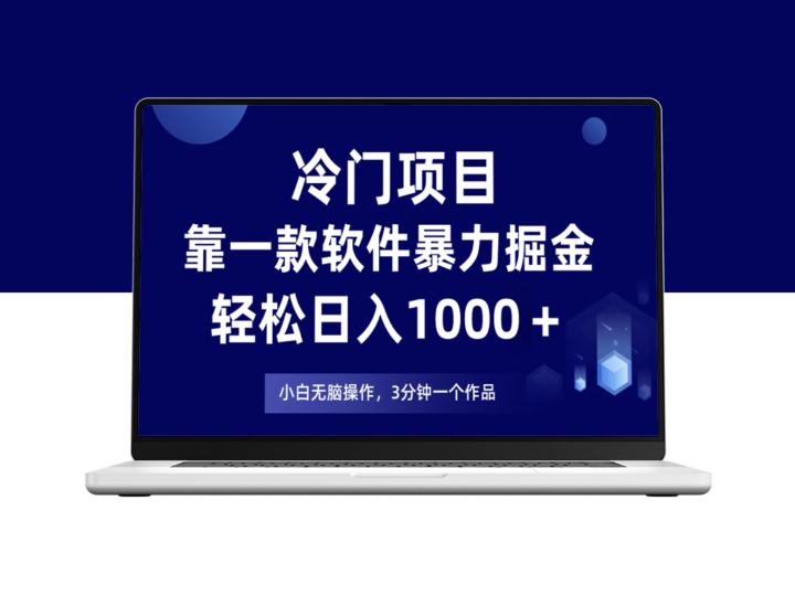 冷门项目靠一款软件助力日入1000+-资源网站