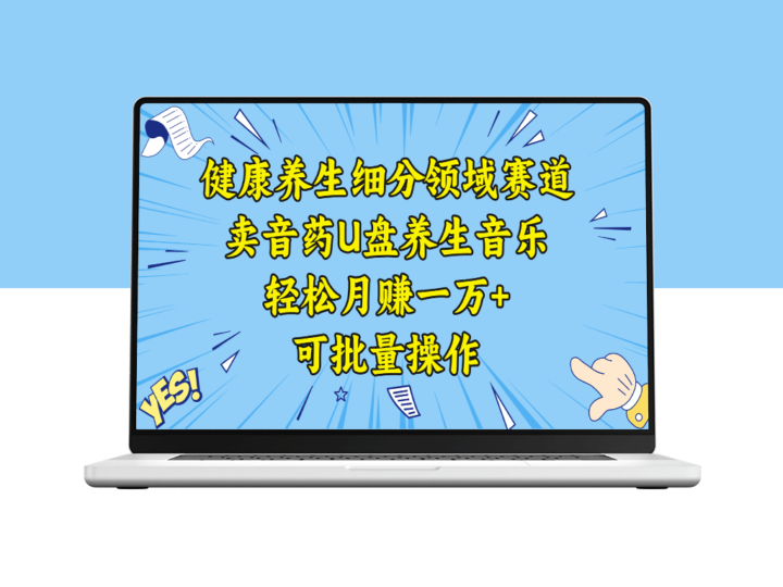健康养生细分领域赛道入手_卖音药U盘养生音乐_可批量操作-资源网站