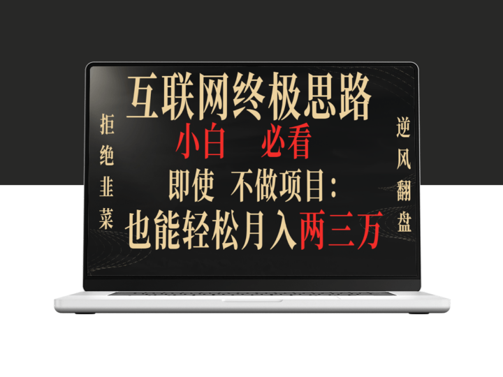 互联网赚钱的终极思路_小白必须知道_拒绝成为韭菜-资源网站