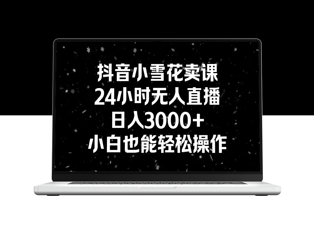 抖音小雪花卖课_24小时无人直播-资源网站