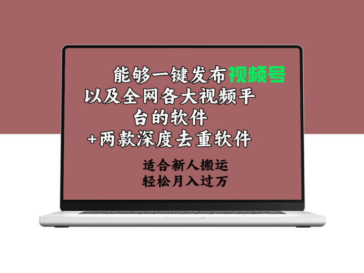 一键发布视频号+两款深度去重软件-资源网站