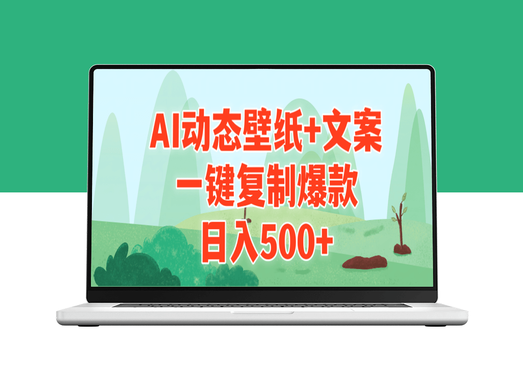 AI动态壁纸+文案_日入500+_一键复制爆款-资源网站