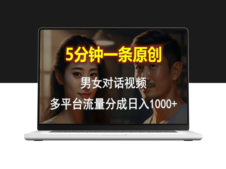 男女聊天5分钟速成原创视频_玩转多平台流量变现-资源网站