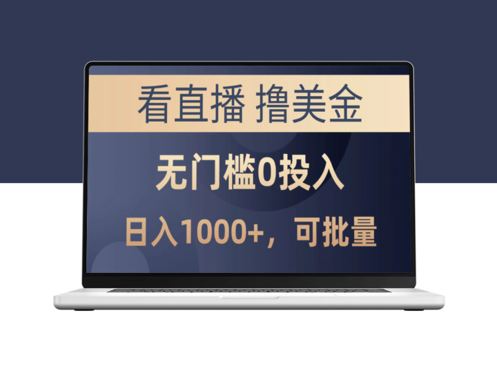 最新看直播撸美金项目_无门槛0投入_可批量复制-资源网站