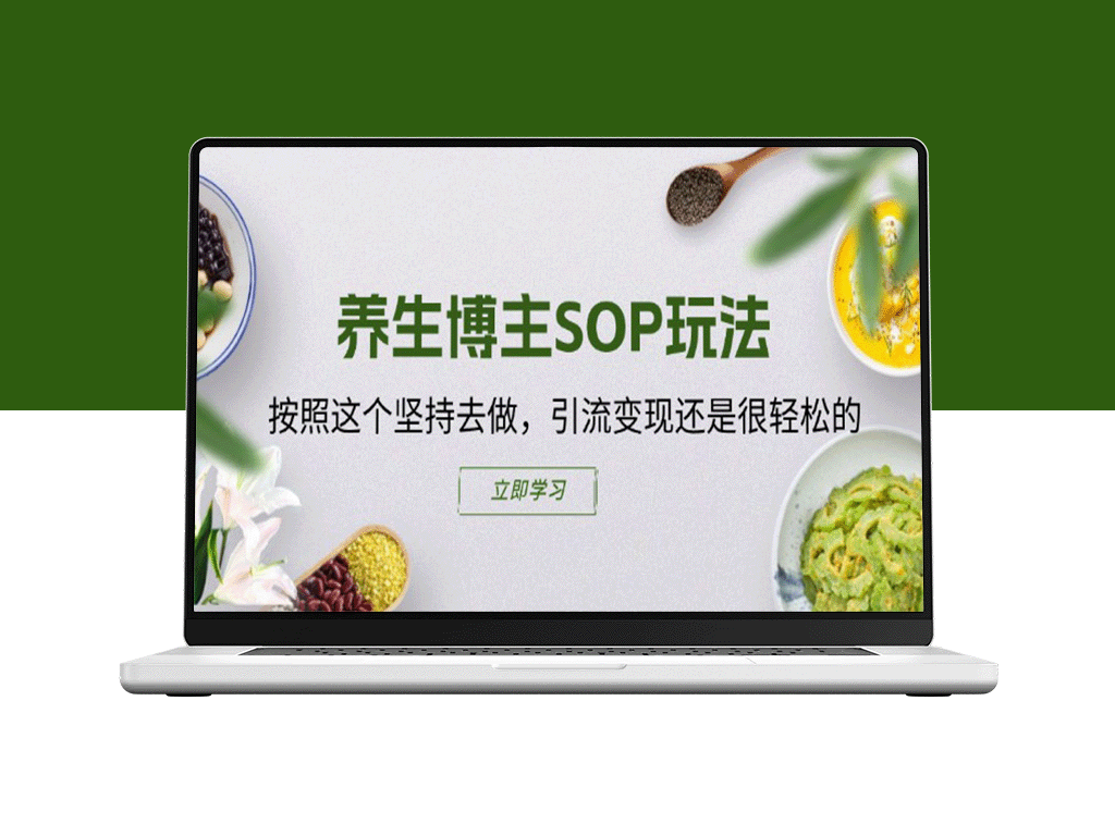 快速掌握养生博主SOP_轻松引流变现-资源网站