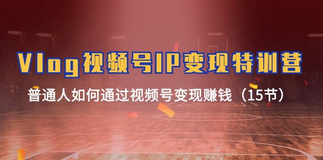 图片[1]-Vlog视频号赚钱：普通人如何快速实现IP变现-资源网站