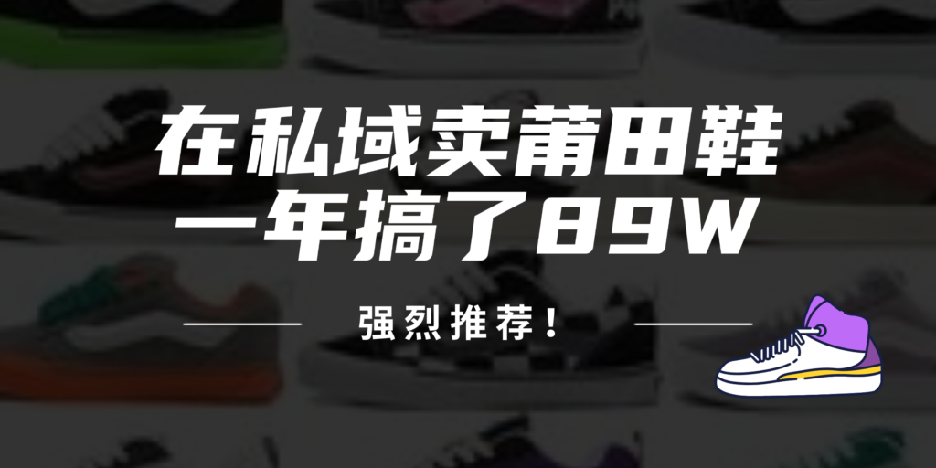 图片[1]-私域营销秘籍：24年经验让莆田鞋销售突破89万_必读指南-资源网站