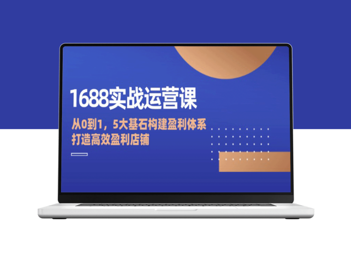 1688运营宝典：从零起步的盈利策略_五大核心要素打造高效店铺-资源网站