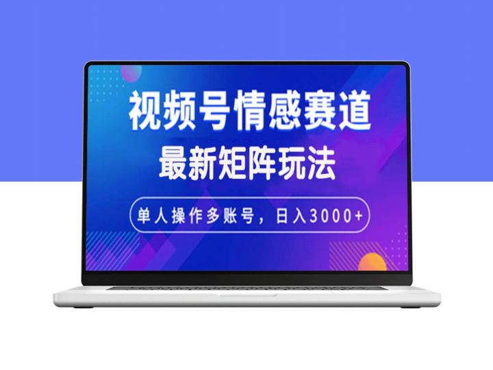 如何通过视频号情感赛道矩阵玩法实现日入3000+-资源网站