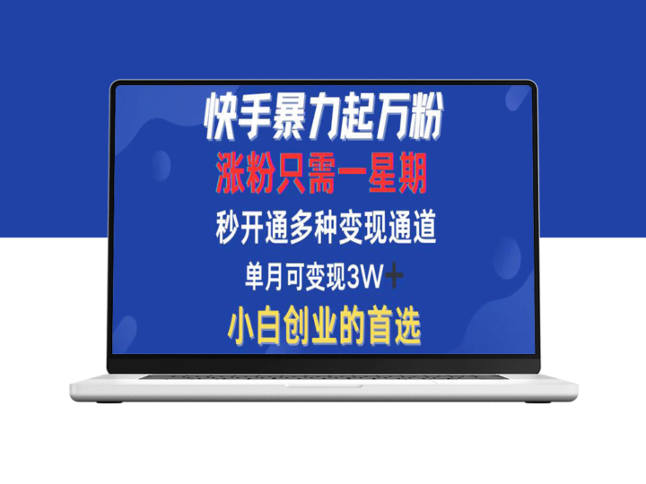 快手涨粉：一周内暴增万粉_变现模式全攻略-资源网站
