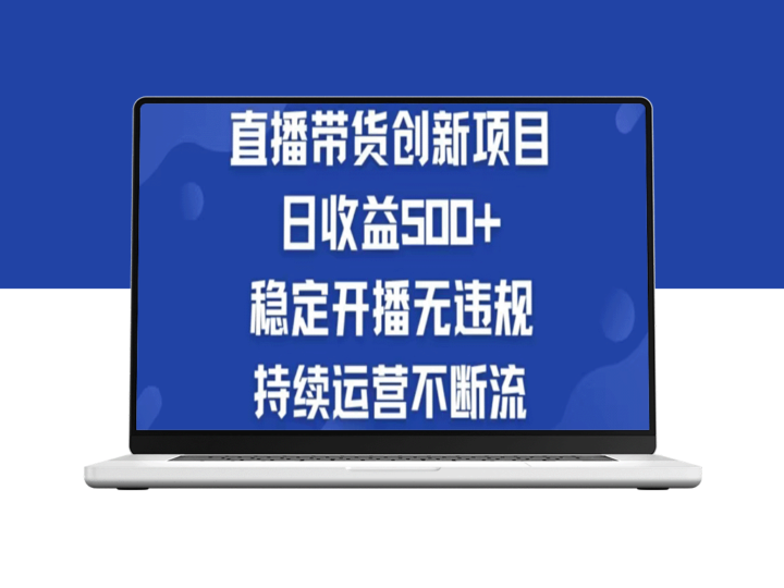 淘宝无人直播带货：日赚500元_开启被动收入之路-资源网站
