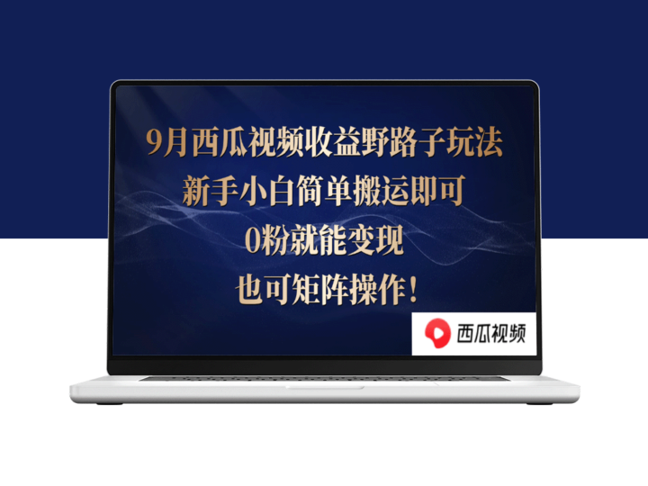 西瓜视频收益野路子玩法_新手小白简单搬运即可_0粉就能变现-资源网站