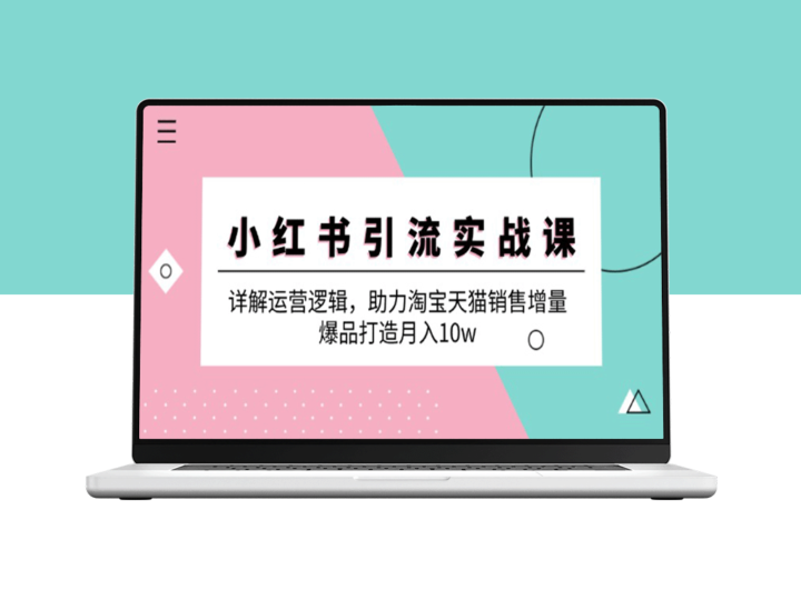 小红书引流攻略：深度解析运营策略_助力淘宝天猫销售增长_打造爆品月入10万-资源网站