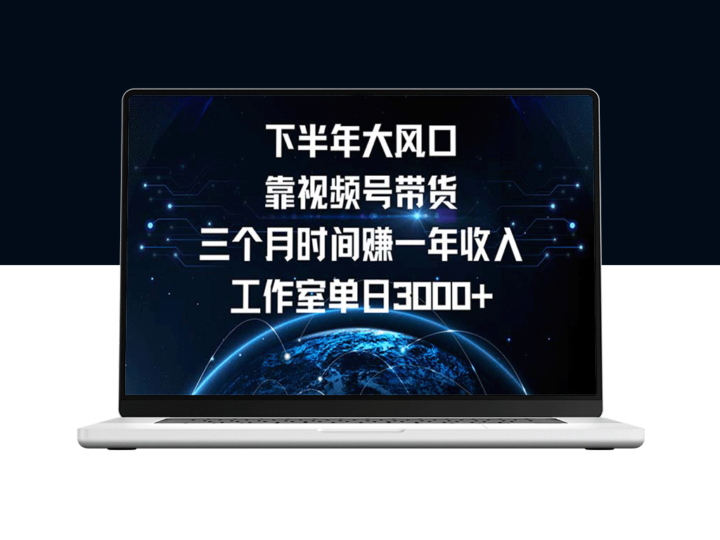 视频号带货：三个月赚一年收入的风口项目_单日收入突破3000元-资源网站