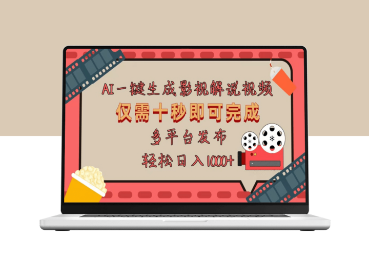 10秒制作AI原创影视解说视频_多平台发布-资源网站