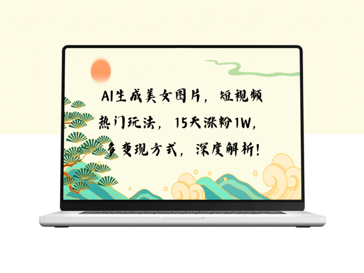 AI美女图像与短视频玩法_15天涨粉1W与多元变现-资源网站