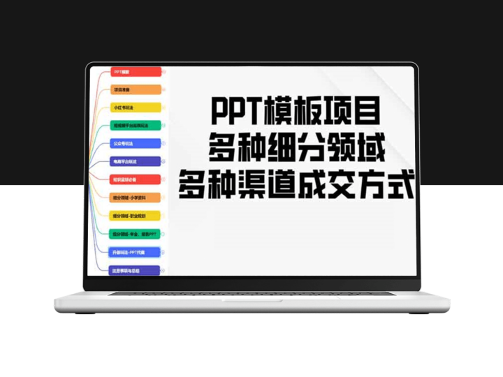 PPT模板项目_多元细分领域与渠道成交技巧_实操教学-资源网站