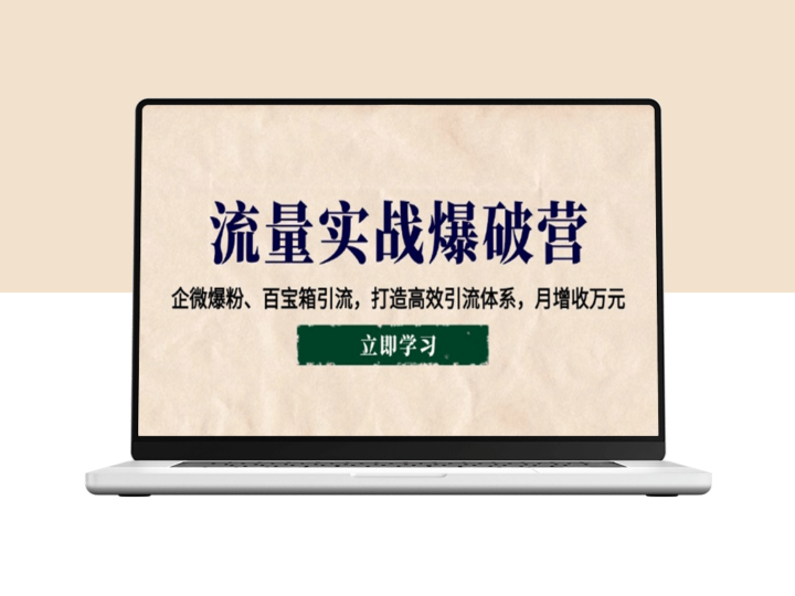 流量引爆全解_企微爆粉_百宝箱技巧_高效引流体系-资源网站