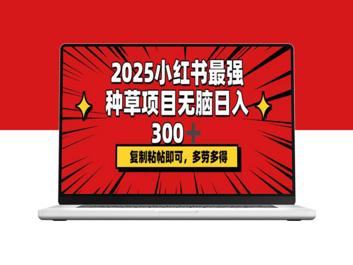 2025小红书最火爆赚钱项目_日入300+_复制粘贴轻松赚_收入翻倍-资源网站