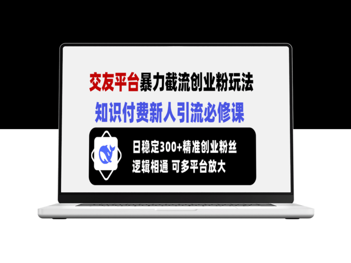 交友平台暴力截流创业技巧_知识付费新手引流必修课_日赚300+精准流量-资源网站