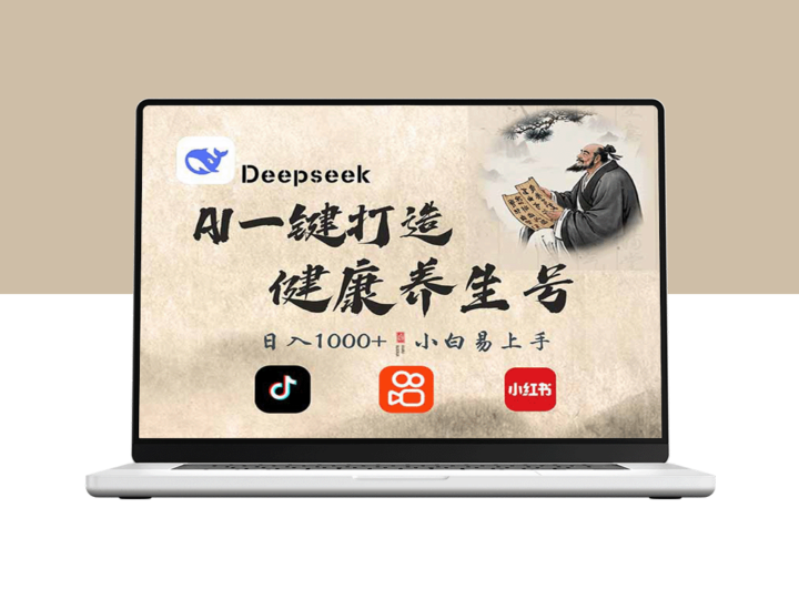 DeepSeek打造养生号_单条作品引爆2万+粉丝_实现日入300+-资源网站