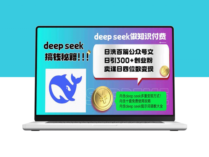 DeepSeek助力知识付费_日引300+创业粉_卖课收入突破四位数-资源网站