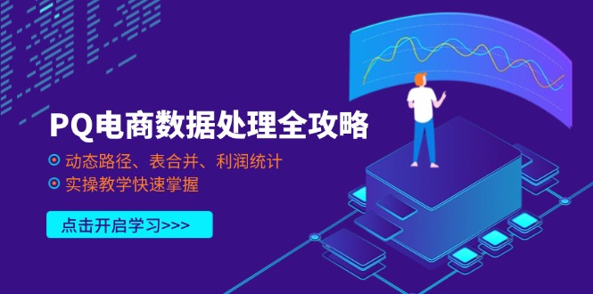 图片[1]-PQ电商数据处理精通指南：动态路径优化_表格合并与利润分析_实战技巧一网打尽