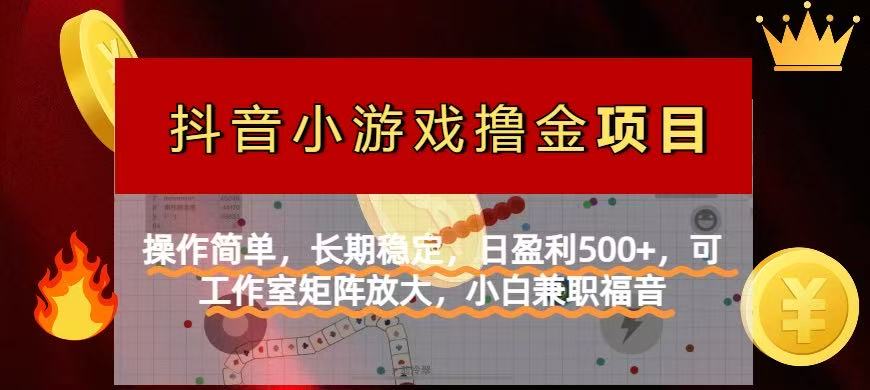 图片[1]-【抖音小游戏发行人计划】操作简单_稳定盈利_轻松赚取日入500+
