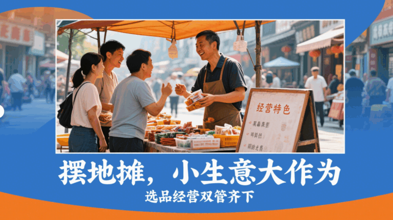 小项目副业：摆地摊的选品与经营之道-资源网站