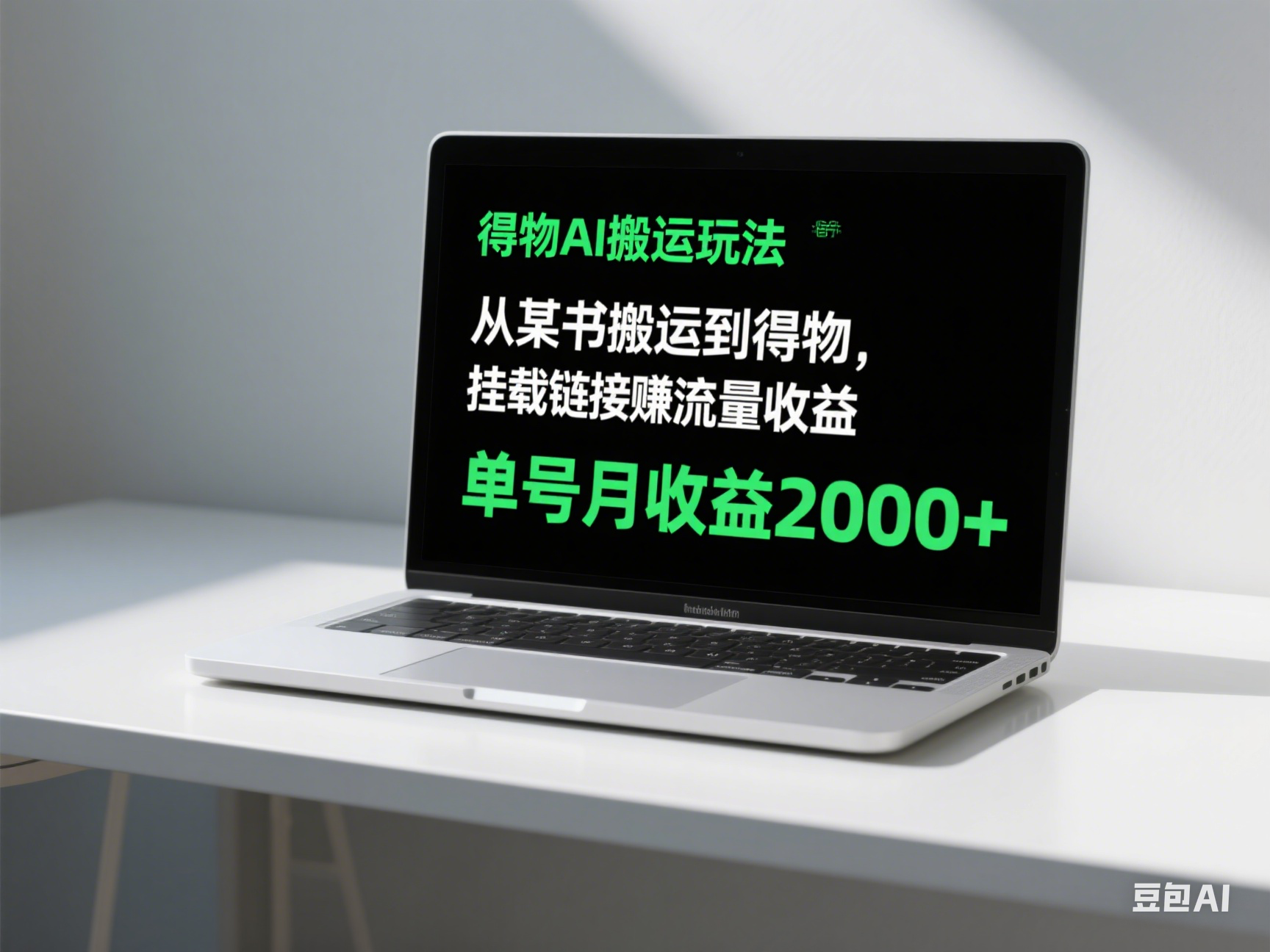 得物AI搬运新玩法：从某书搬运商品赚流量_月收入2000+