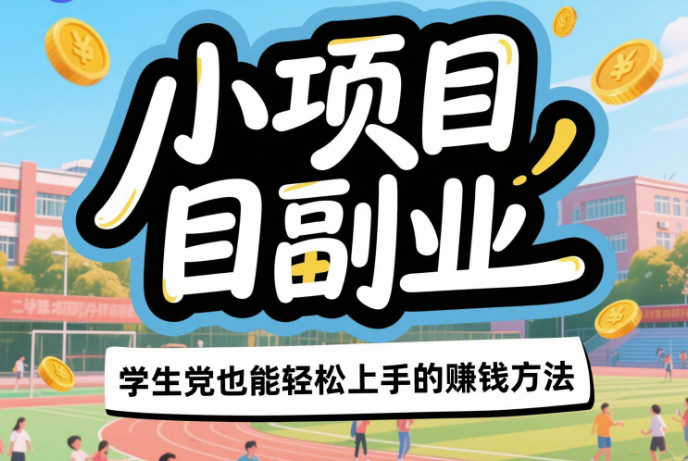 小项目副业：学生党也能轻松上手的赚钱方法-资源网站