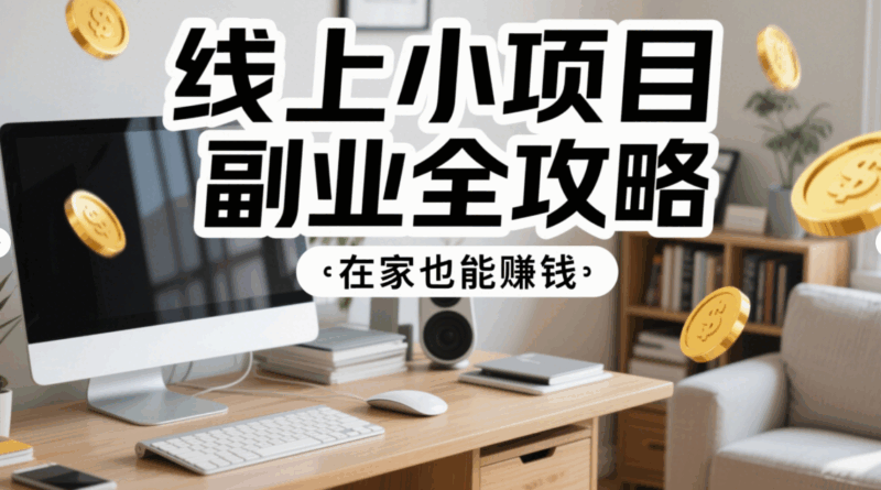 线上小项目副业全攻略，在家也能赚钱-资源网站