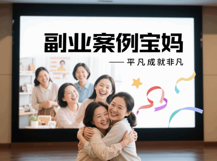 宝妈副业案例分享：平凡妈妈的非凡收入-资源网站