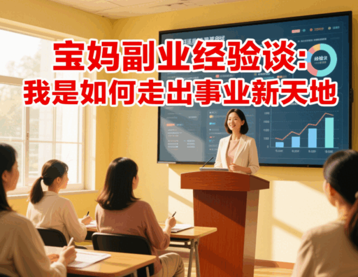 宝妈副业经验谈：我是如何走出事业新天地-资源网站