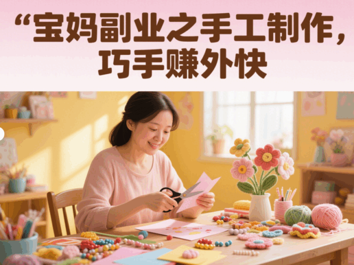 宝妈副业之手工制作，巧手赚外快-资源网站