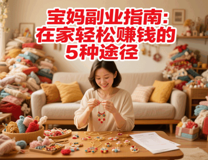 宝妈副业指南：在家轻松赚钱的 5 种途径-资源网站